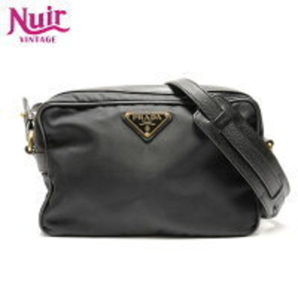 Prada Camera Shoulder Bag Black